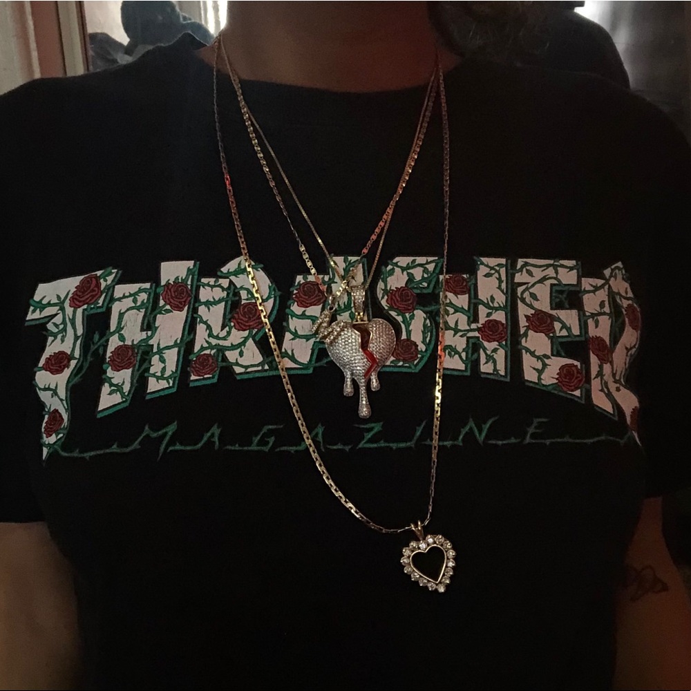 thrasher crop top